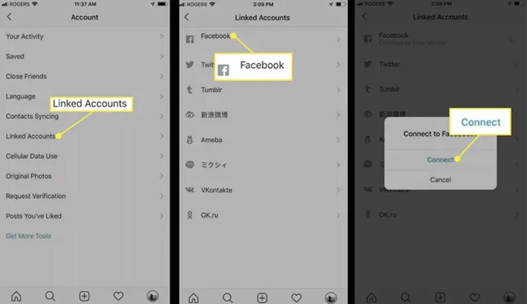 How to connect Instagram to Facebook? 2025 3 How to connect Instagram to Facebook