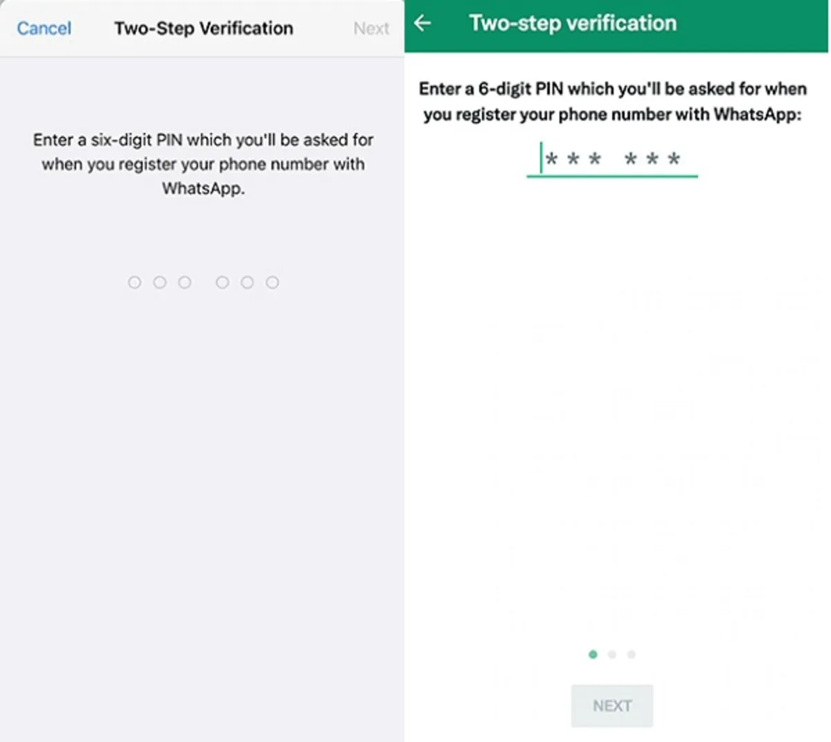 How to enable WhatsApp two-step verification 1