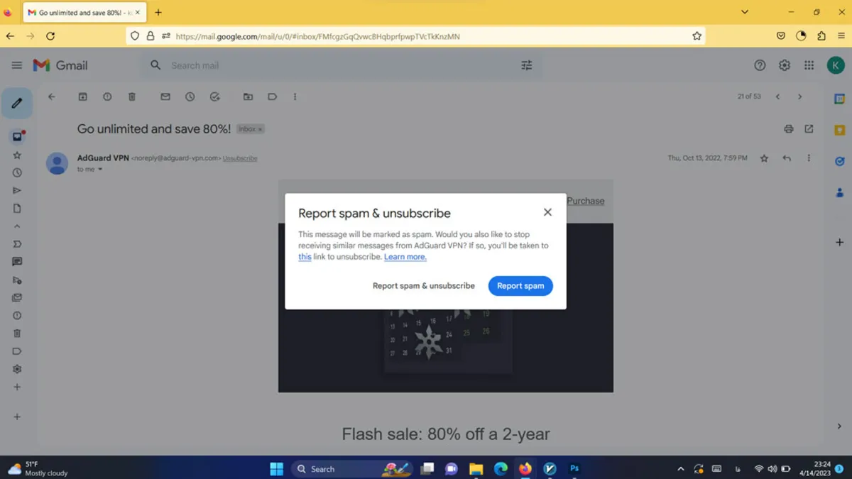 How to stop spam emails in Gmail? 2025 11 Report Spam