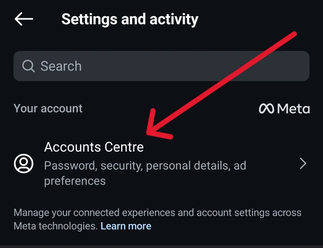 how to find contacts on Instagram