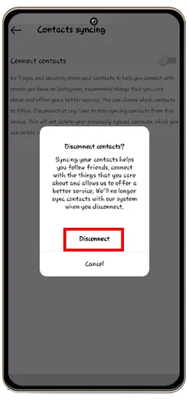 how to find contacts on Instagram