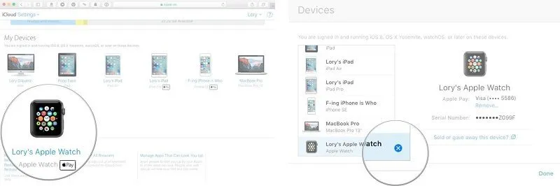 how to unpair apple watch from iPhone