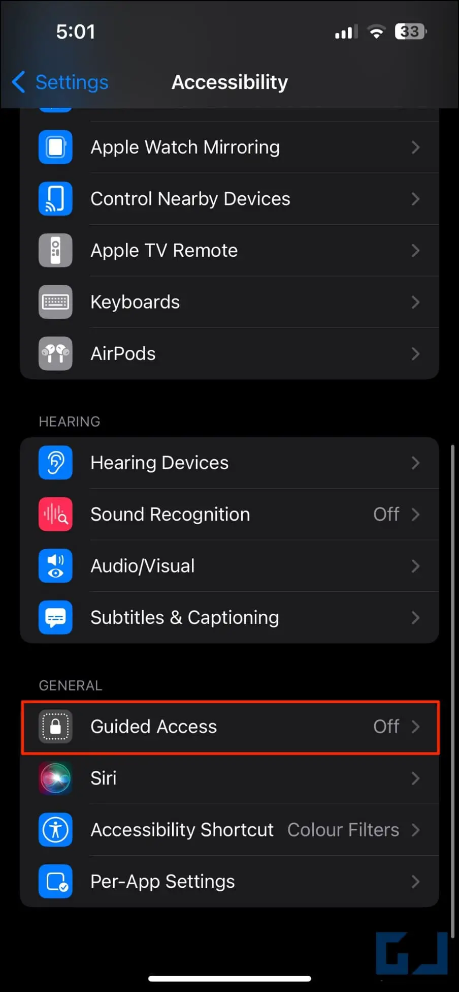Guided Access