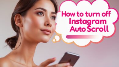 how to turn off Instagram auto scroll