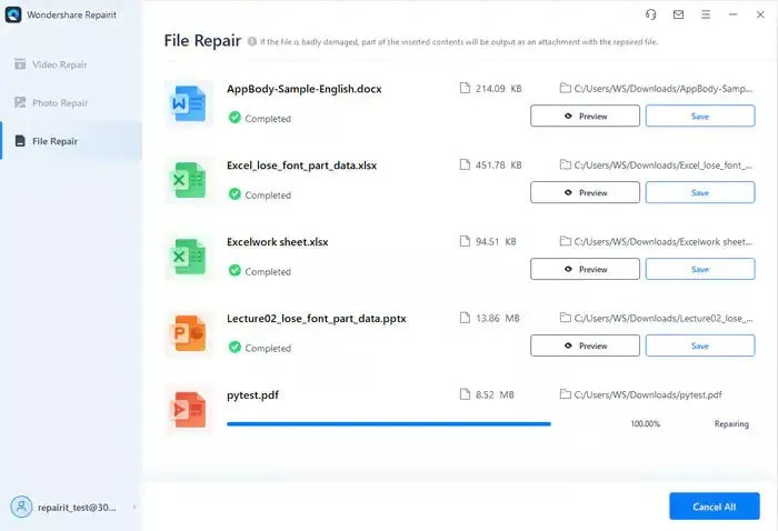 Word file not opening