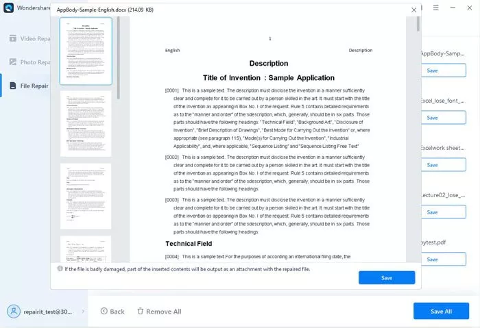 Word file not opening