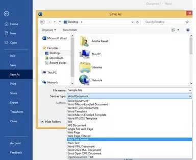 Word file not opening