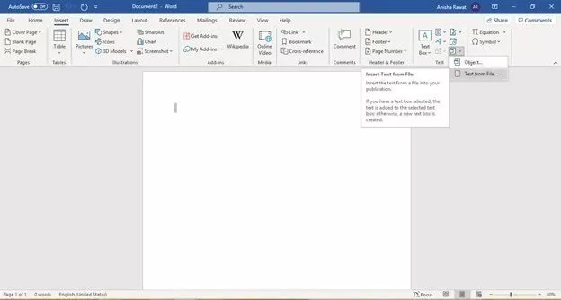 Word file not opening