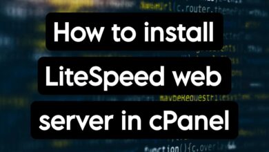 LiteSpeed ​​web server in cPanel