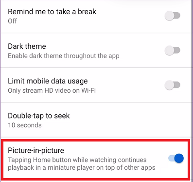 Free activation of YouTube picture-in-picture (PiP) feature for all users 2025 3 YouTube picture-in-picture (PiP)