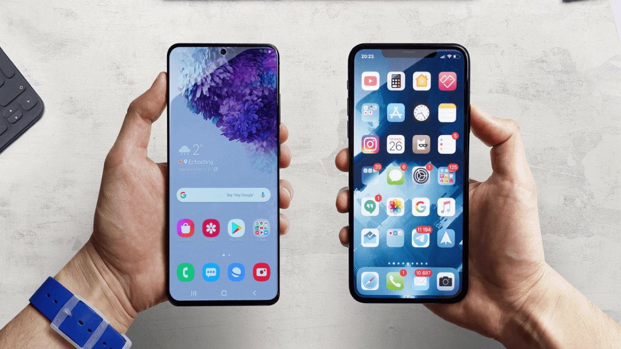 transferring files between iPhone and Android